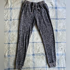 grey elastic waist joggers